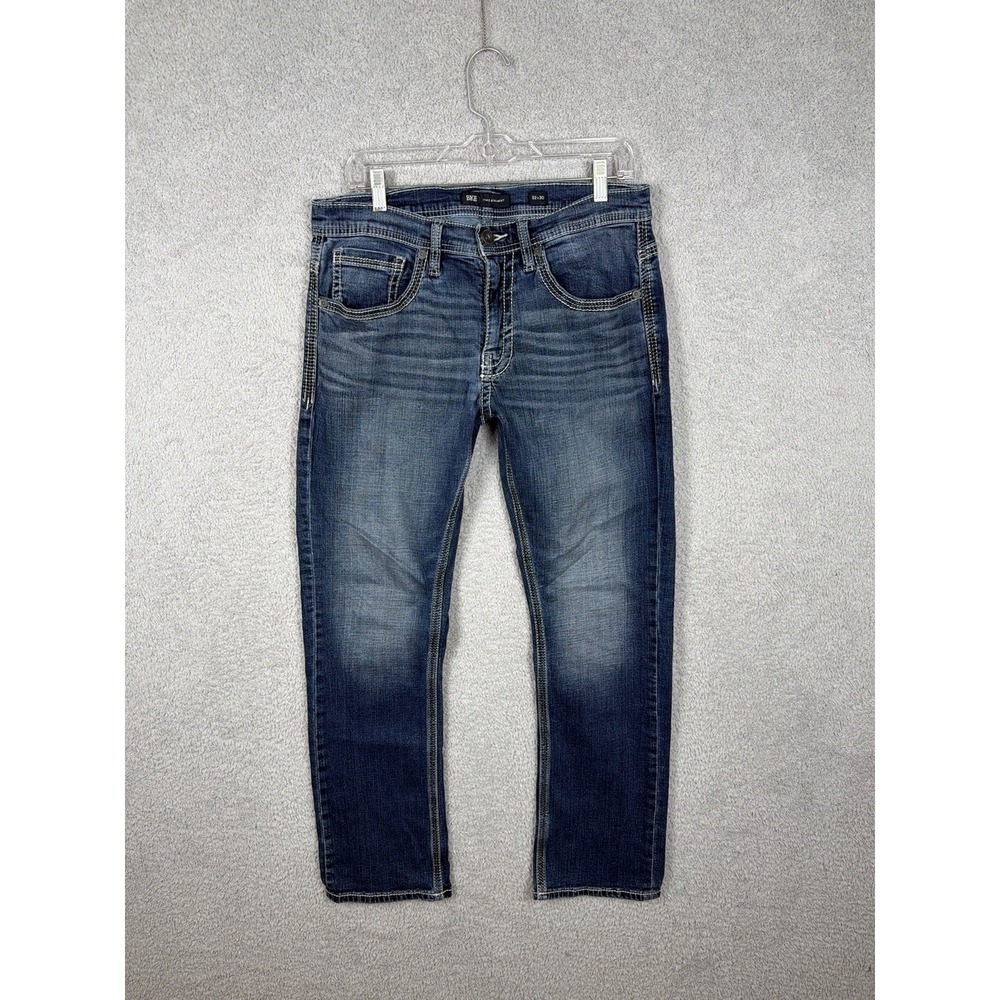 Bke Buckle Jake‎ Straight Leg Denim Blue Jeans Mens 32x30